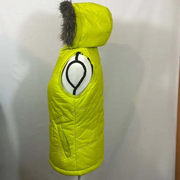 Burton Dryride Vest with Faux Fur trimmed Hood - Picture 3 of 10